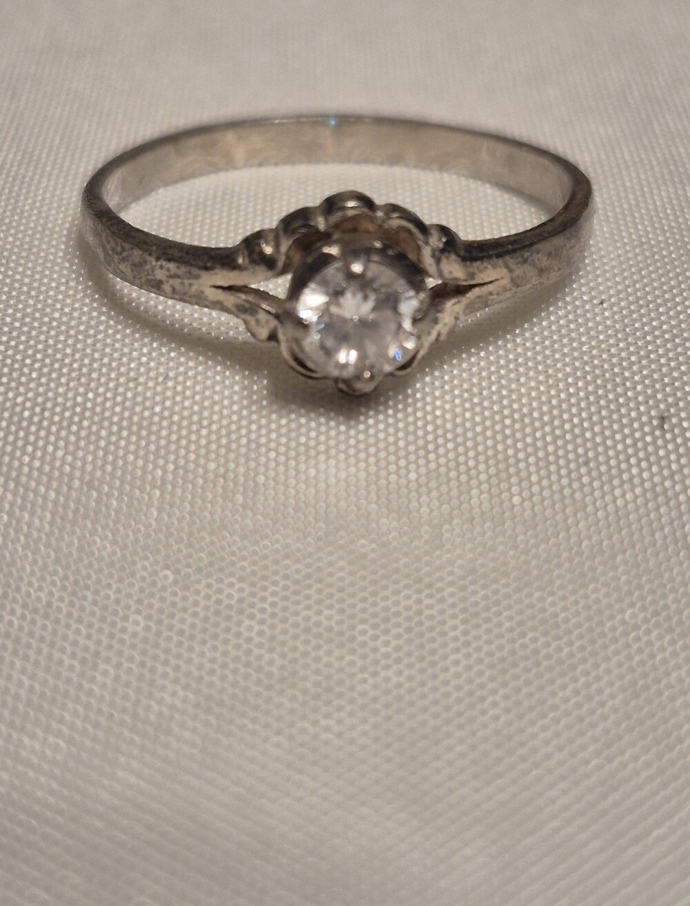 Sterling Silver Clear Quartz Ring